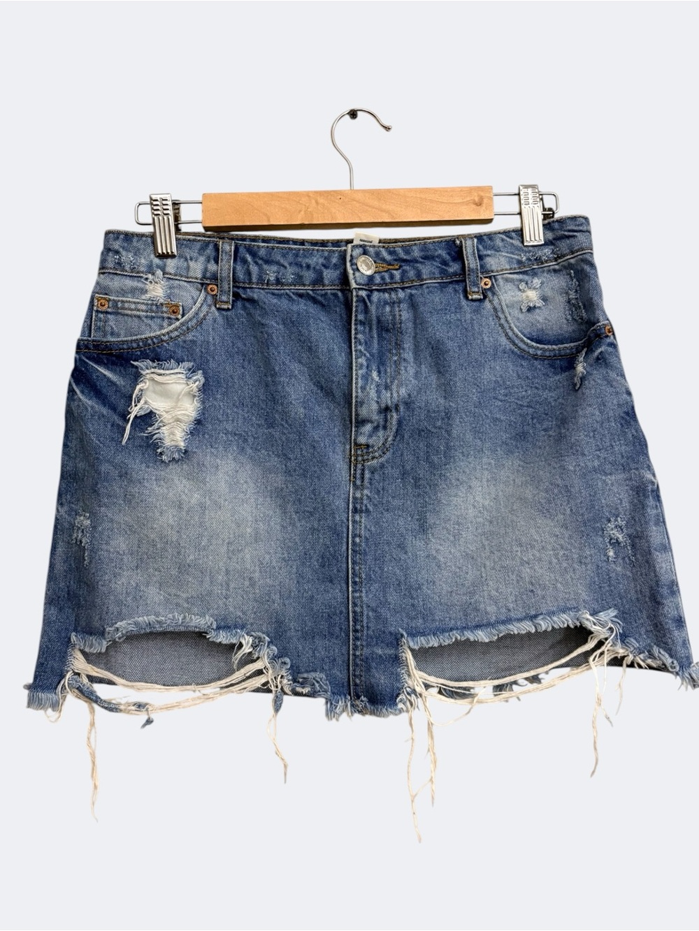 Denim Mini Jean Skirt